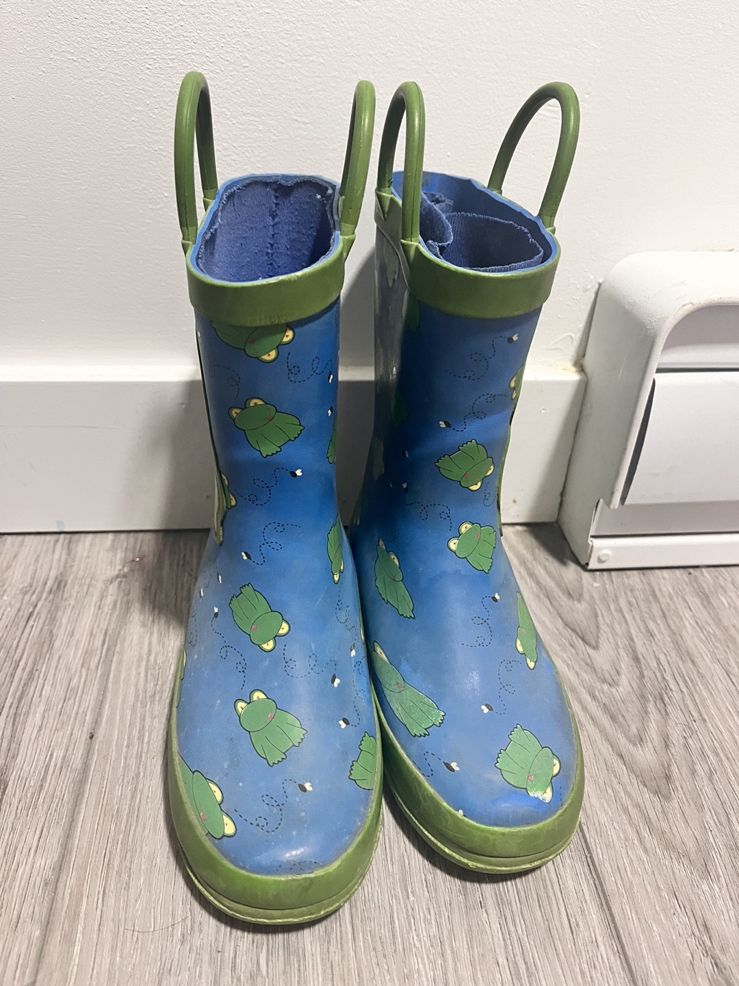 Kids' Frog Rain Boots - Size 9
