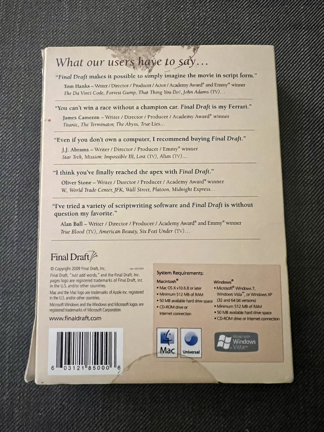 Final Draft 8 Scriptwriting Software - Mac and Windows - photo 2