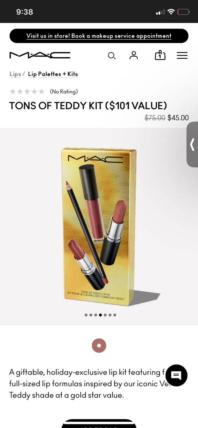 (Wanted!!!) MAC Tons of Teddy Lip Kit - Holiday Exclusive image indicator(4)