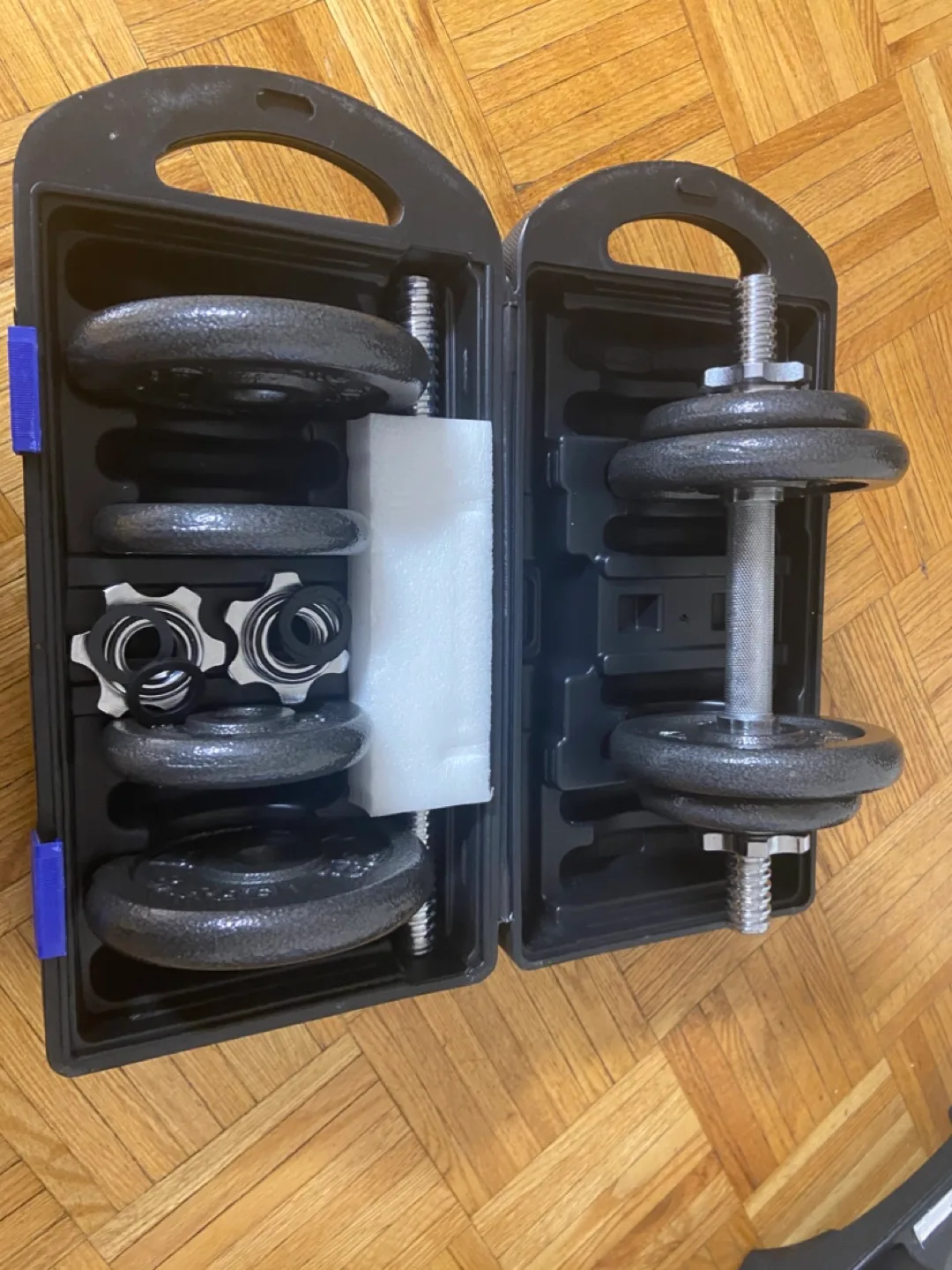 CAP Barbell 40lb Adjustable Dumbbell Set with Case image indicator(2)