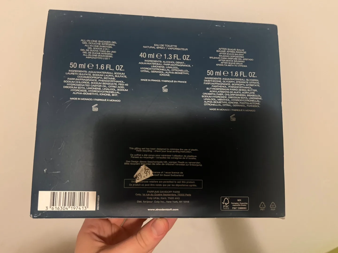 Men’s Shower Gel, After Shave, and Cologne Set image indicator(2)