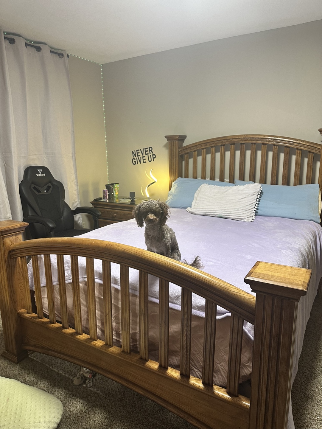 Queen Wooden Bed solid and night stands - photo 3