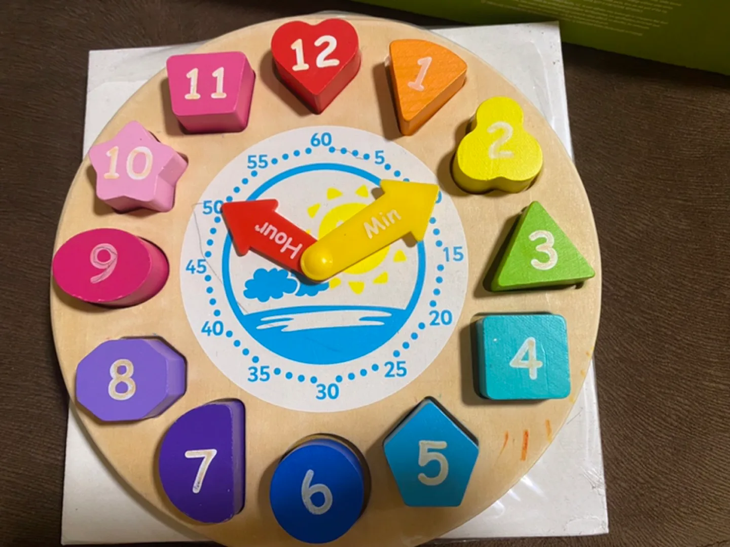 Spark  Create Imagin wooden shape Sorting Clock🧡 image indicator(2)