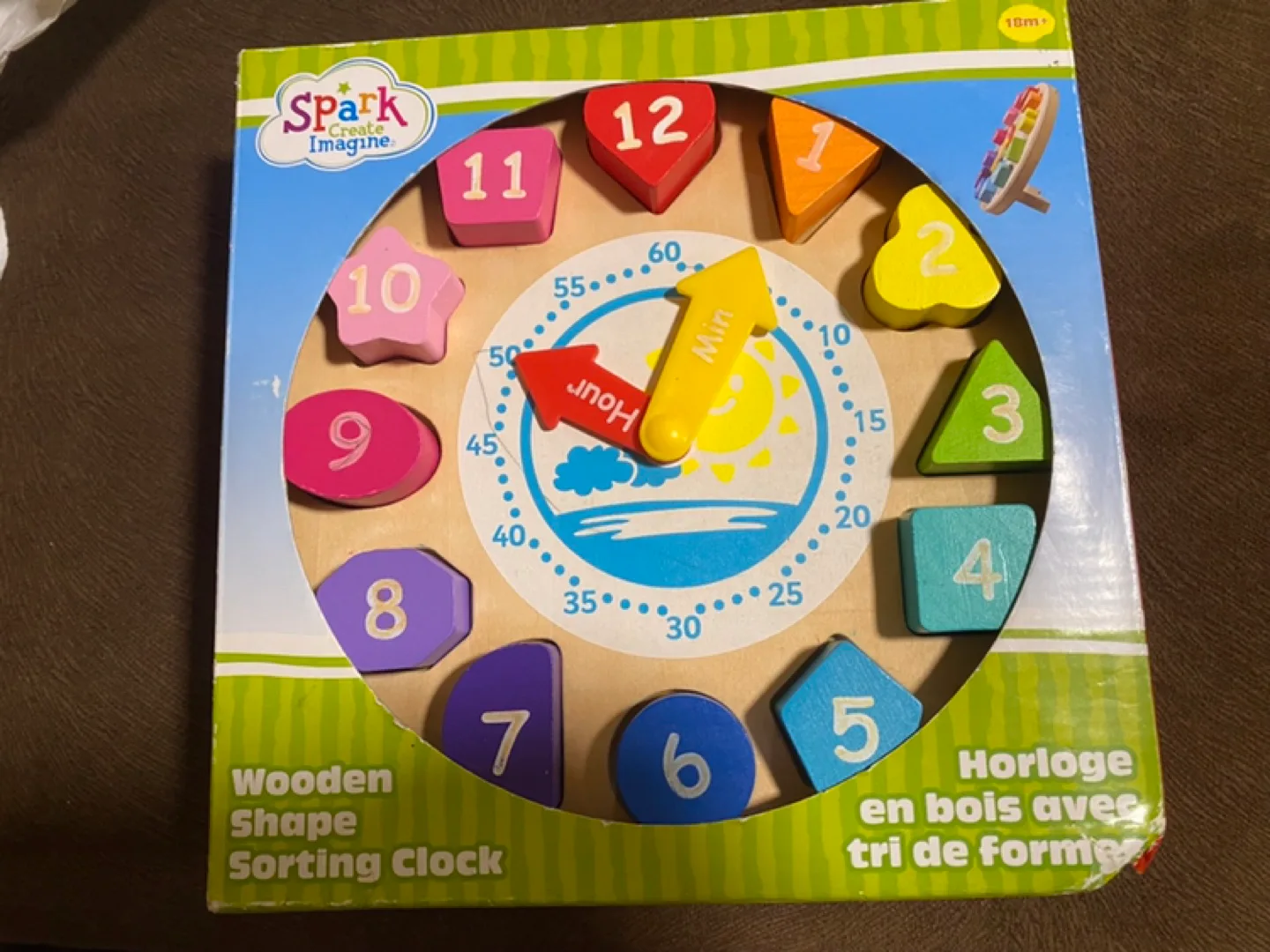 Spark  Create Imagin wooden shape Sorting Clock🧡 image indicator(3)