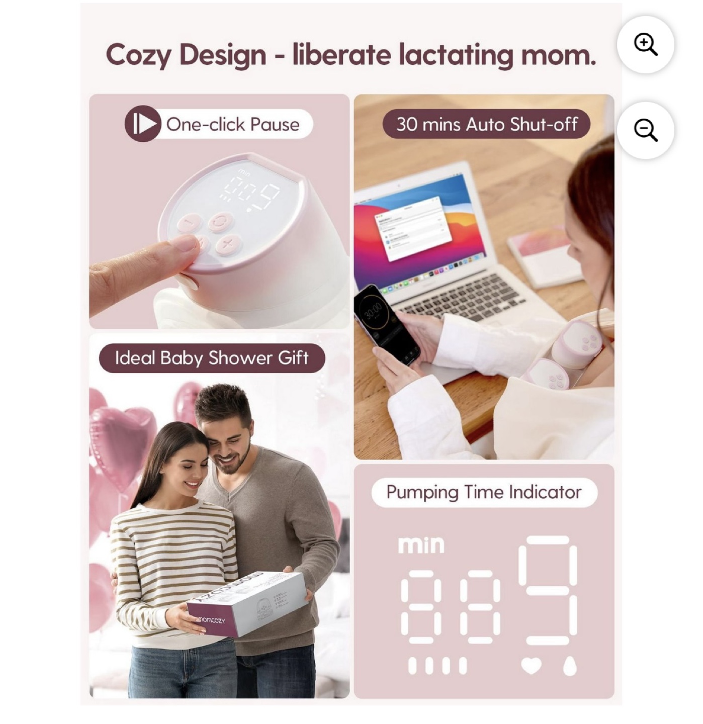 Momcozy S12 Pro Hands-Free Double Breast Pump - photo 5