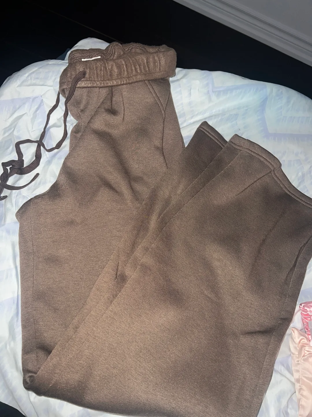 Missguided Coffee Brown Wide Leg Trousers image indicator(5)