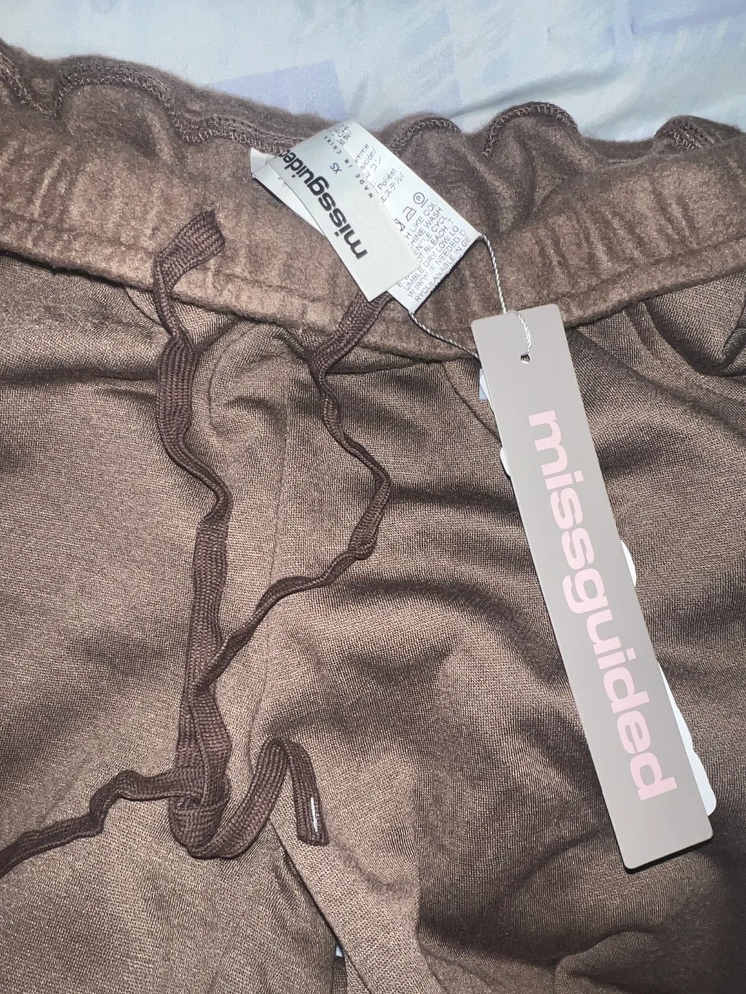 Missguided Coffee Brown Wide Leg Trousers image indicator(4)