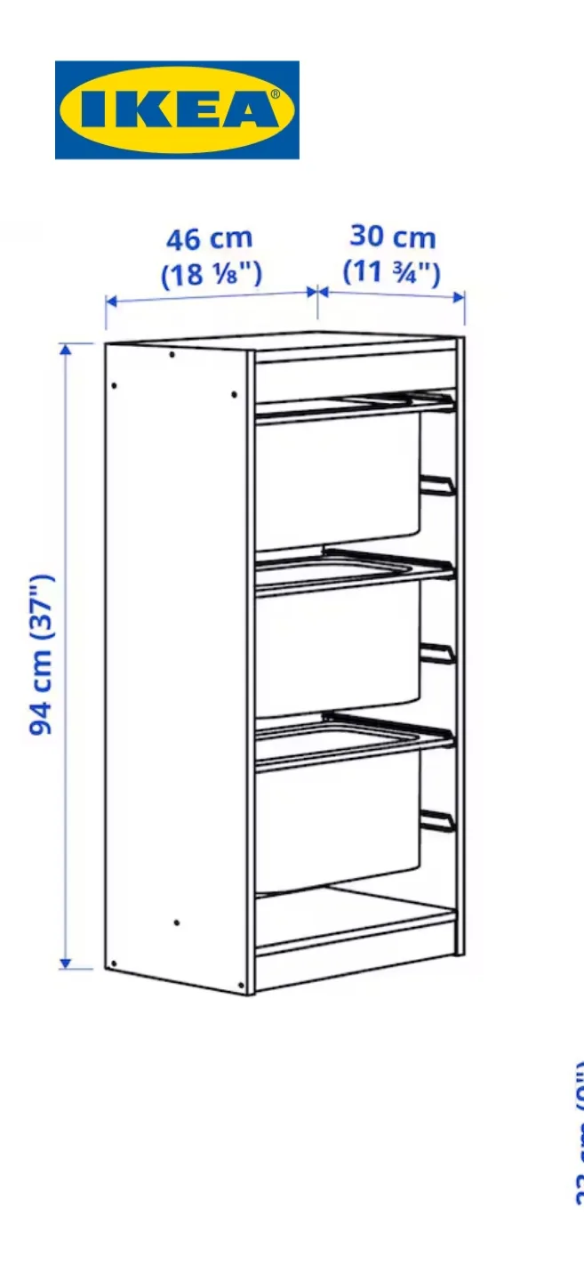 🧡 IKEA TROFAST Storage Shelf image indicator(3)