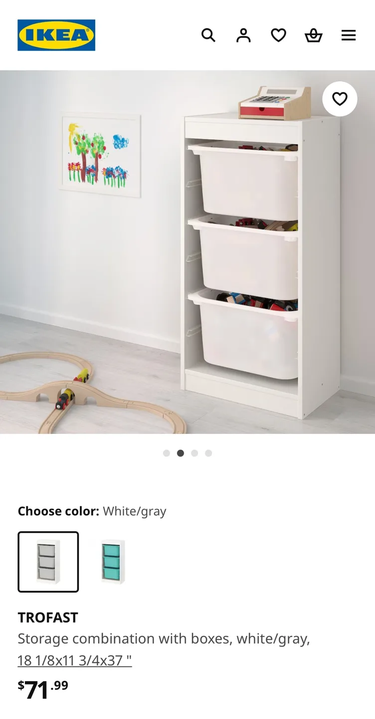 🧡 IKEA TROFAST Storage Shelf image indicator(4)
