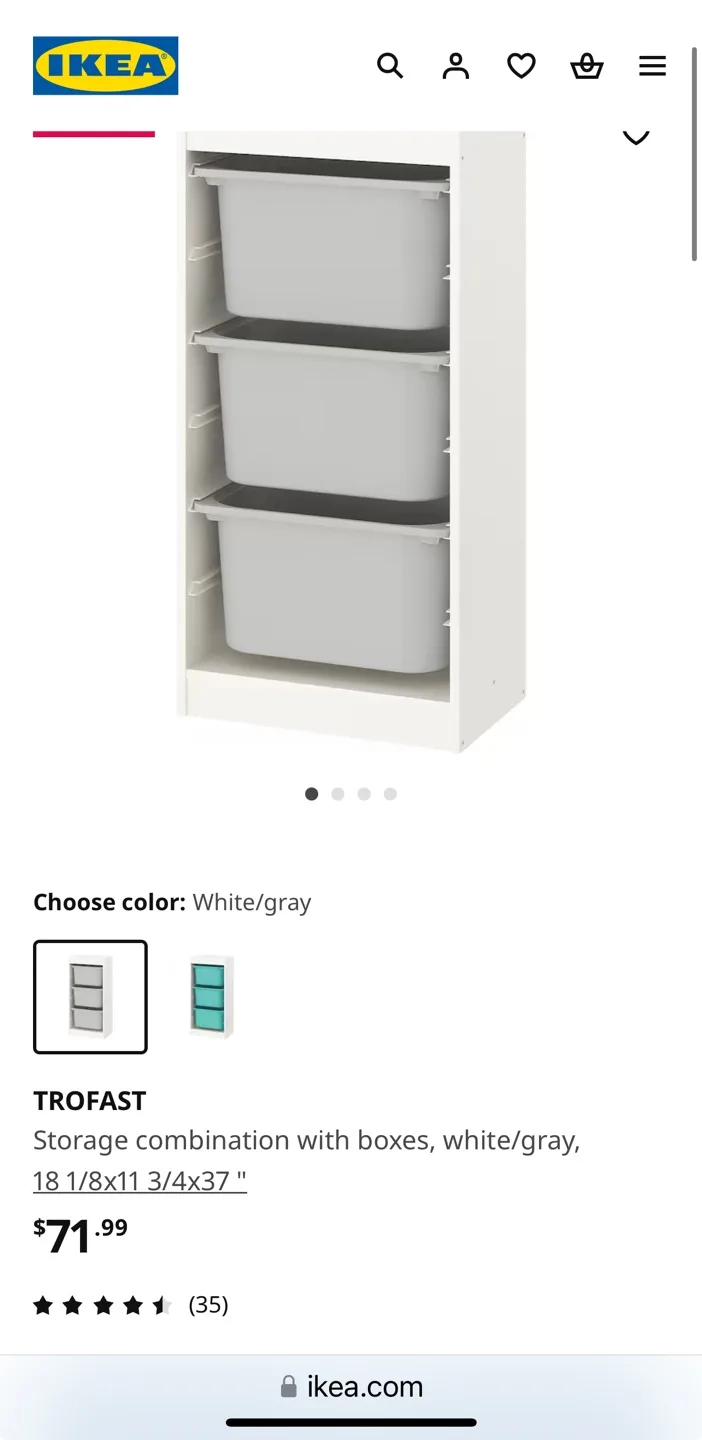 🧡 IKEA TROFAST Storage Shelf image indicator(5)