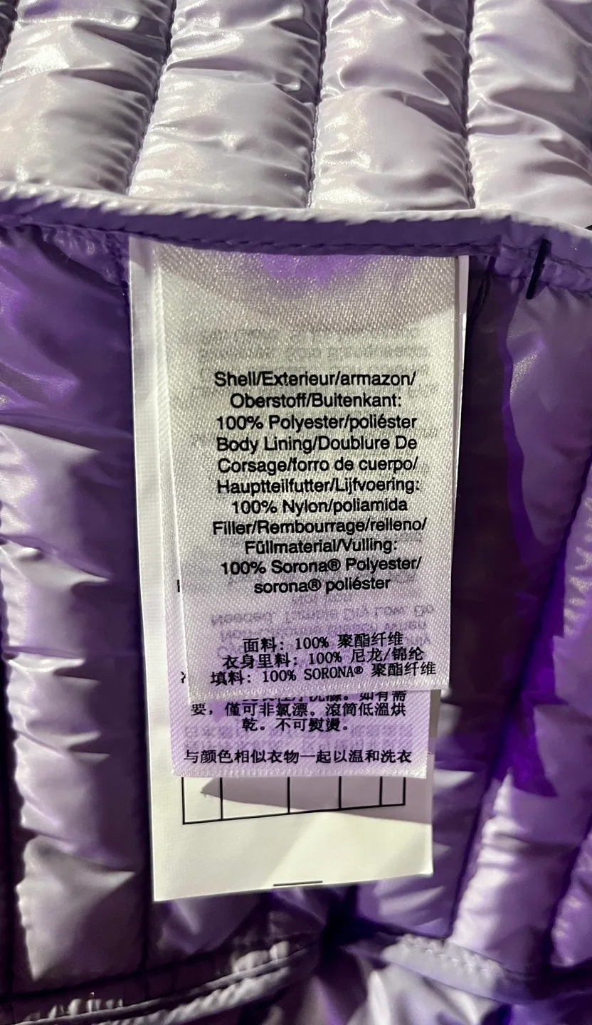 DKNY ladies Lavender Puffer Jacket - Size M image indicator(8)