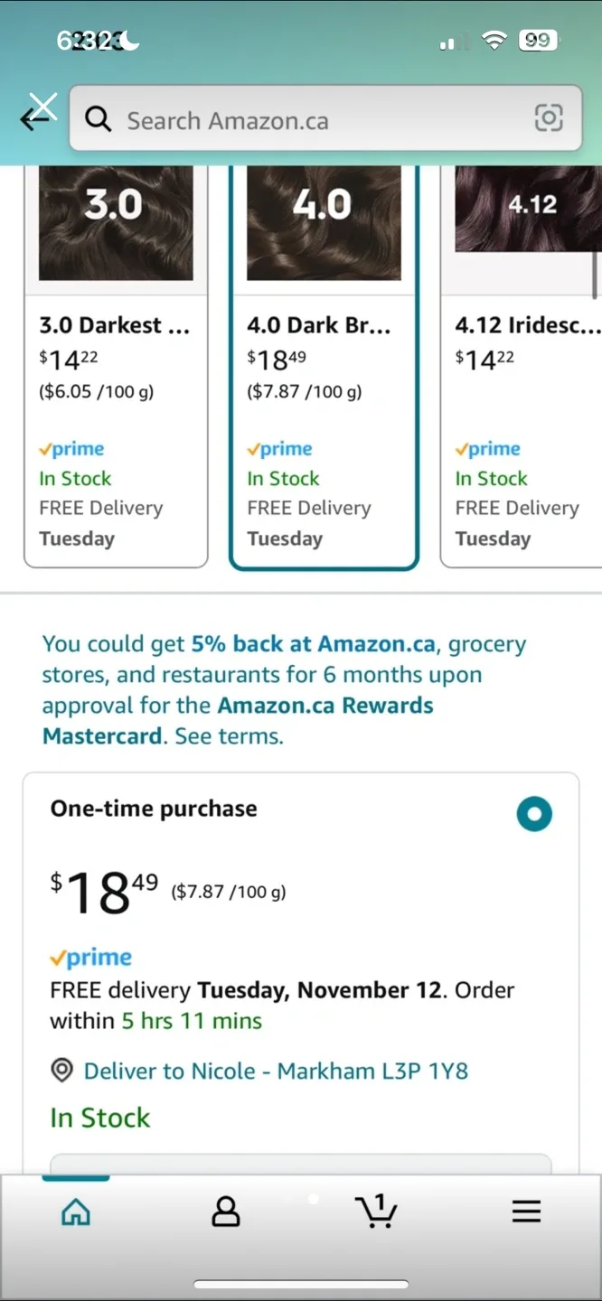 Garnier Olia 4.12 Iridescent Dark Brown Permanent Hair Colour image indicator(2)