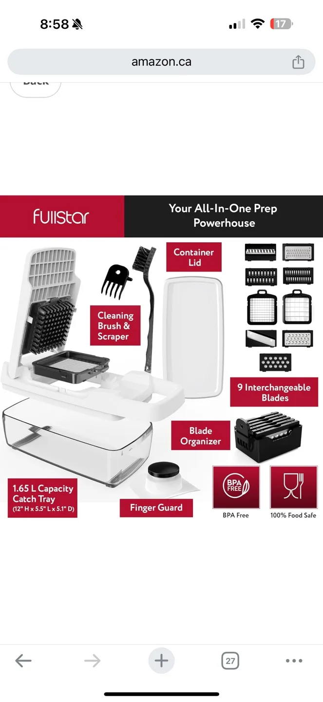 Fullstar 9-in-1 Vegetable Chopper Mandoline Slicer image indicator(6)