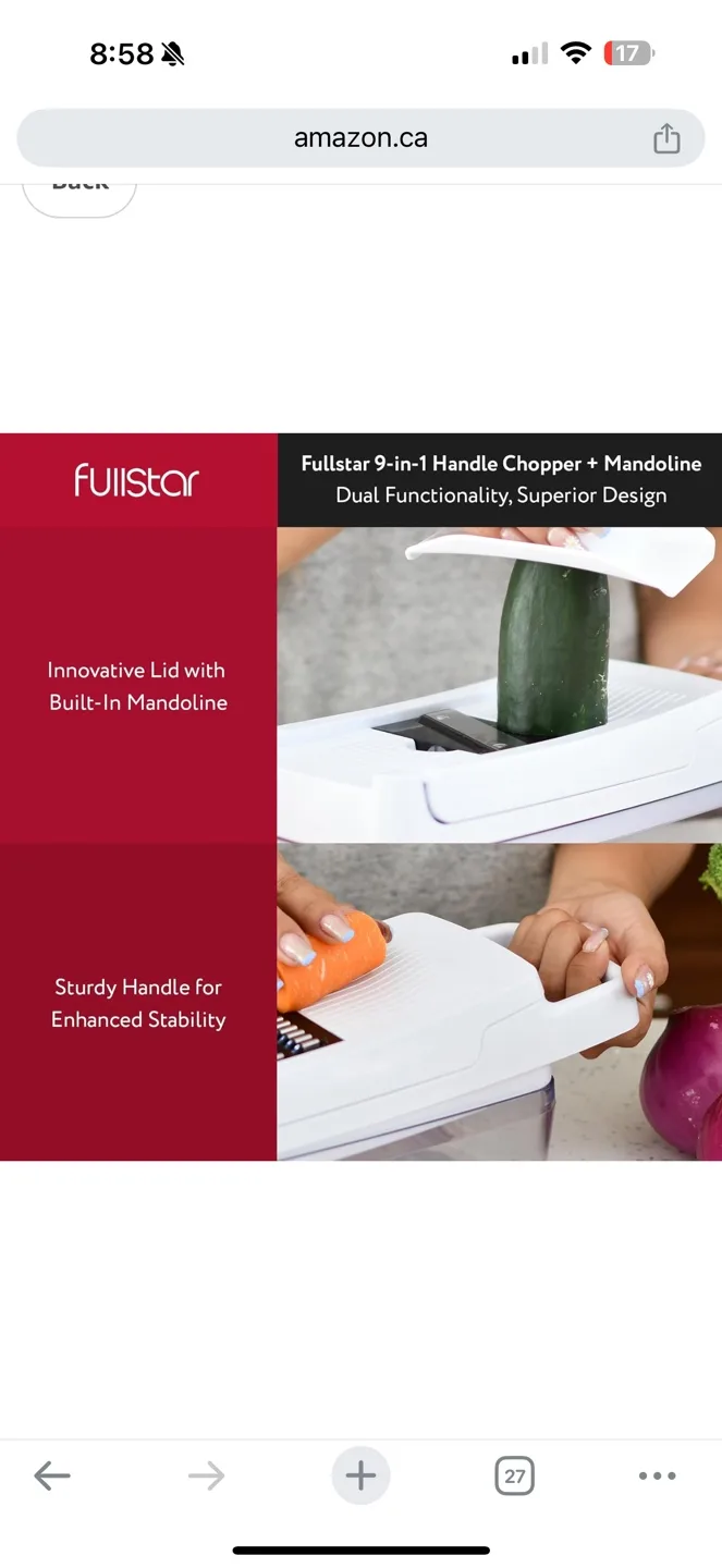 Fullstar 9-in-1 Vegetable Chopper Mandoline Slicer image indicator(2)