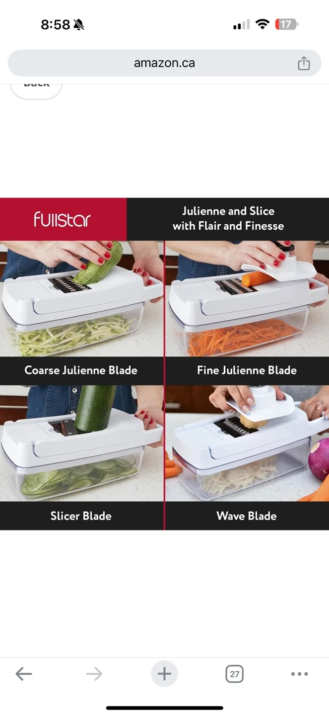 Fullstar 9-in-1 Vegetable Chopper Mandoline Slicer image indicator(4)