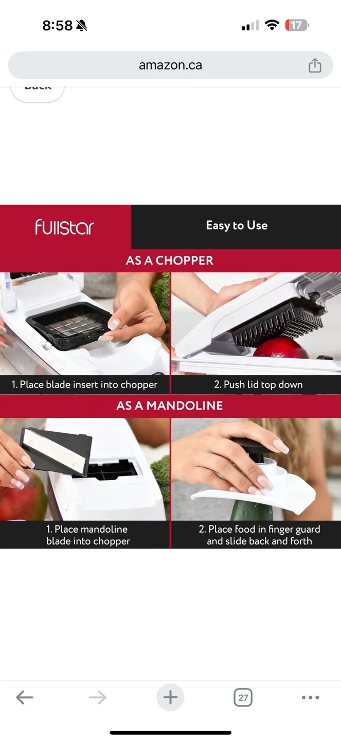 Fullstar 9-in-1 Vegetable Chopper Mandoline Slicer image indicator(7)