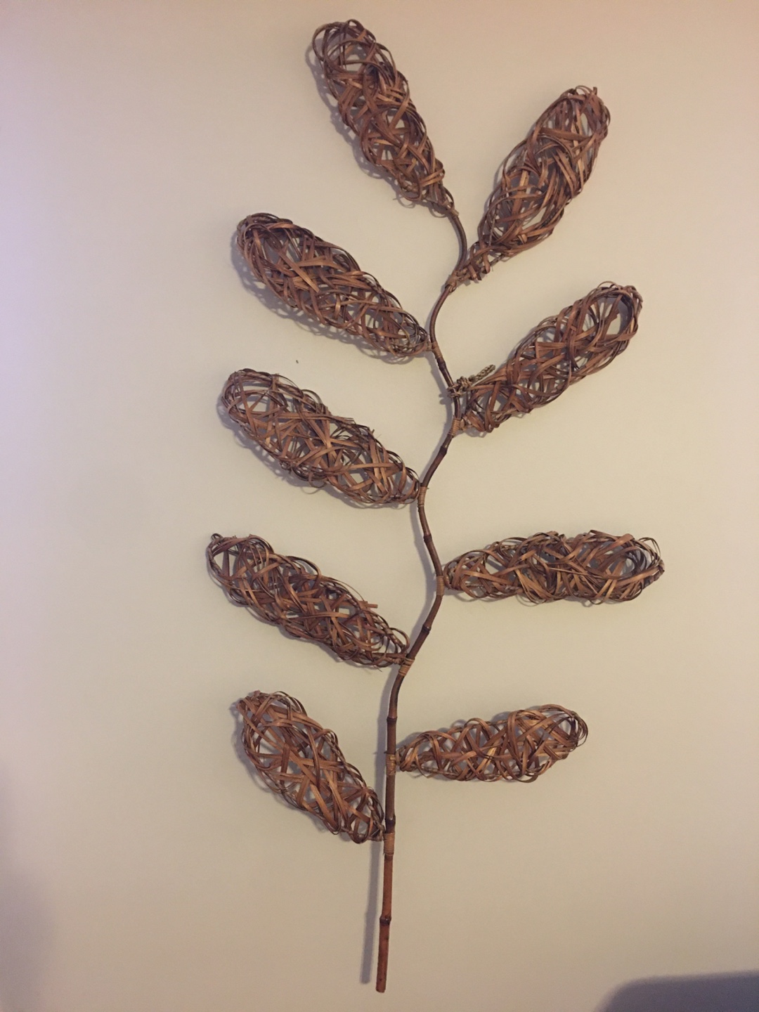 Unique Woven Bamboo Wall Hanging