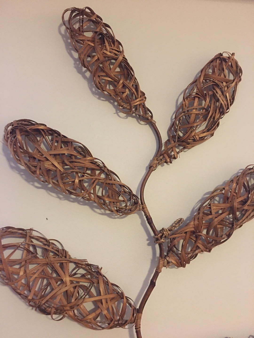 Unique Woven Bamboo Wall Hanging - photo 2