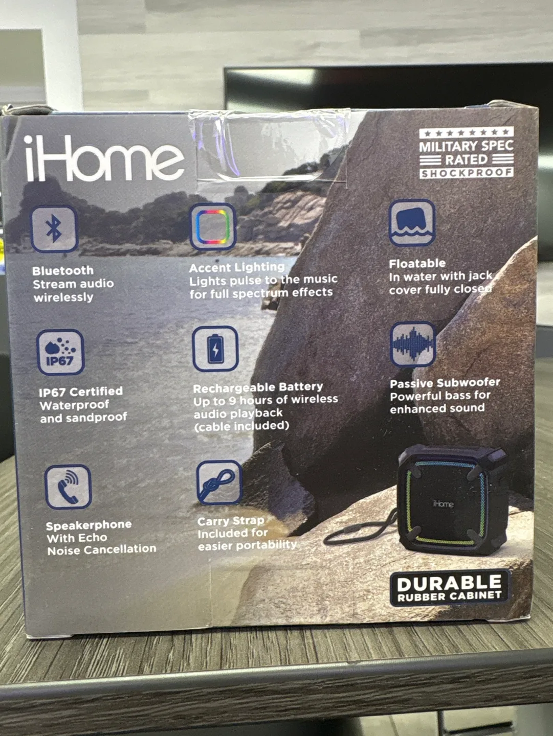 🧡 iHome Bluetooth Rechargeable Waterproof Speaker image indicator(3)