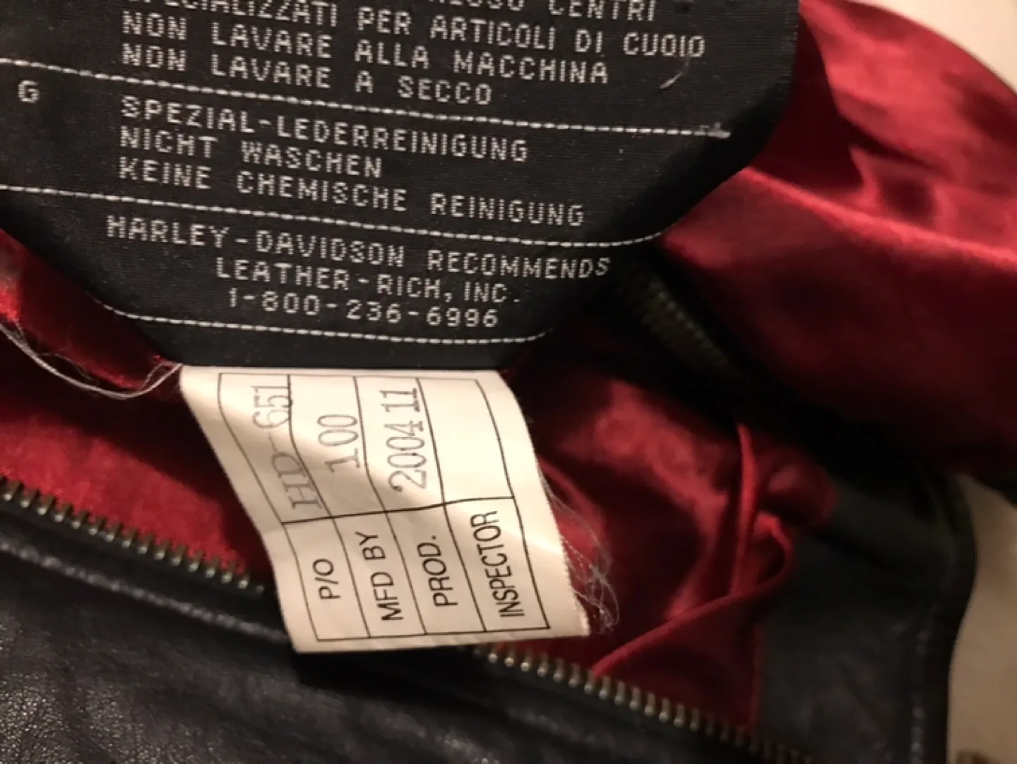 Vintage 04’ Harley Davidson Women’s Leather Jacket 🍀 image indicator(6)