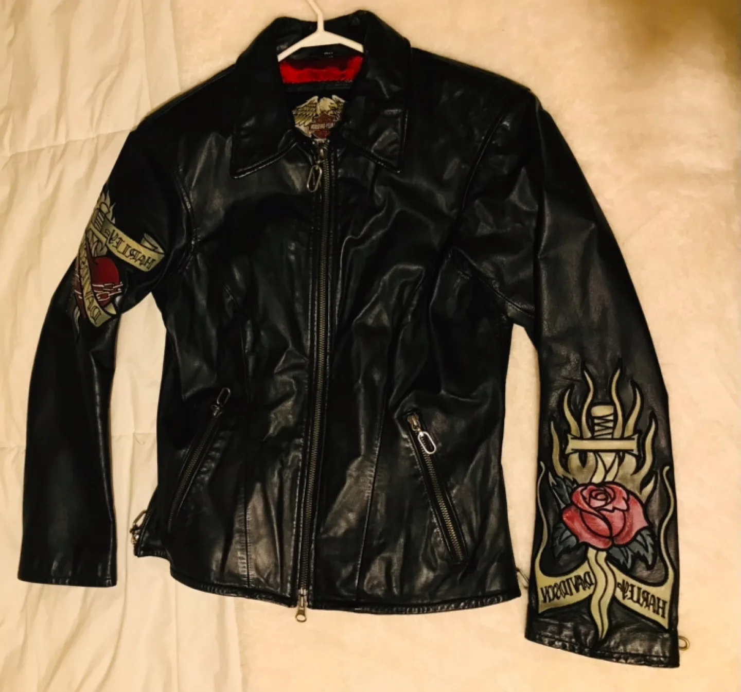Vintage 04’ Harley Davidson Women’s Leather Jacket 🍀 image indicator(5)