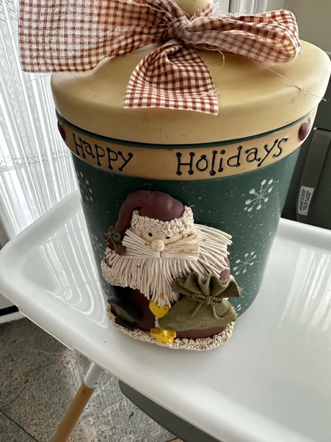 Vintage Holiday Cookie Jar - Santa Claus Design image indicator(4)