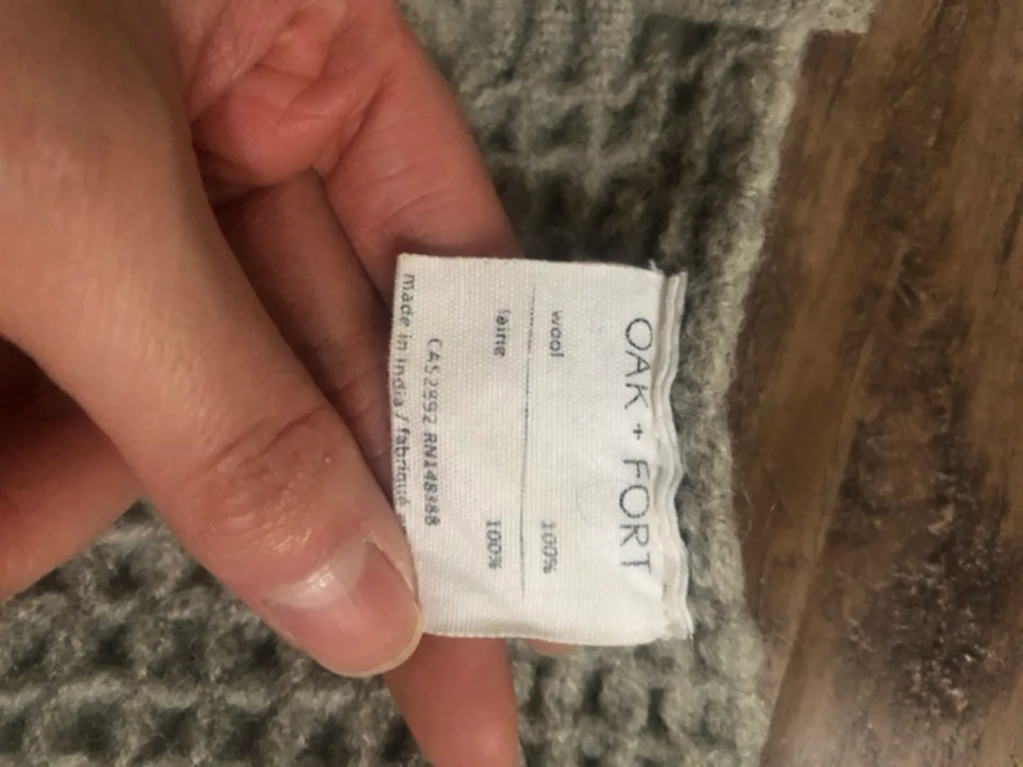 Oak + Fort Waffle Knit Throw Blanket image indicator(2)