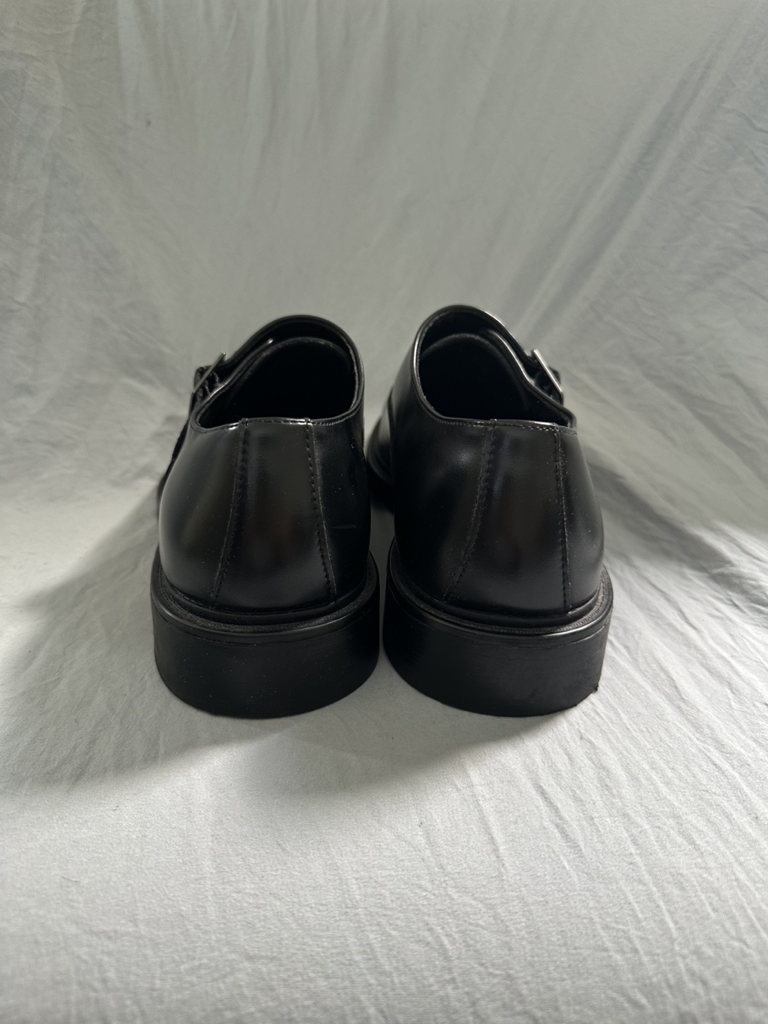 Zara Men's Black Monk Strap Shoes - Size 41 - photo 3