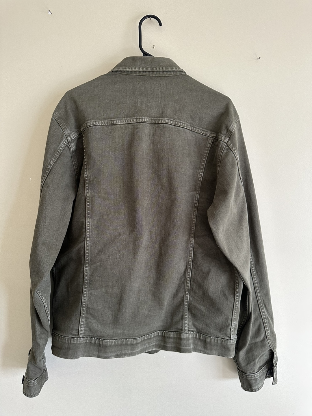 Men's Tennis Brand Olive Green Denim Jacket - Size XL - photo 2