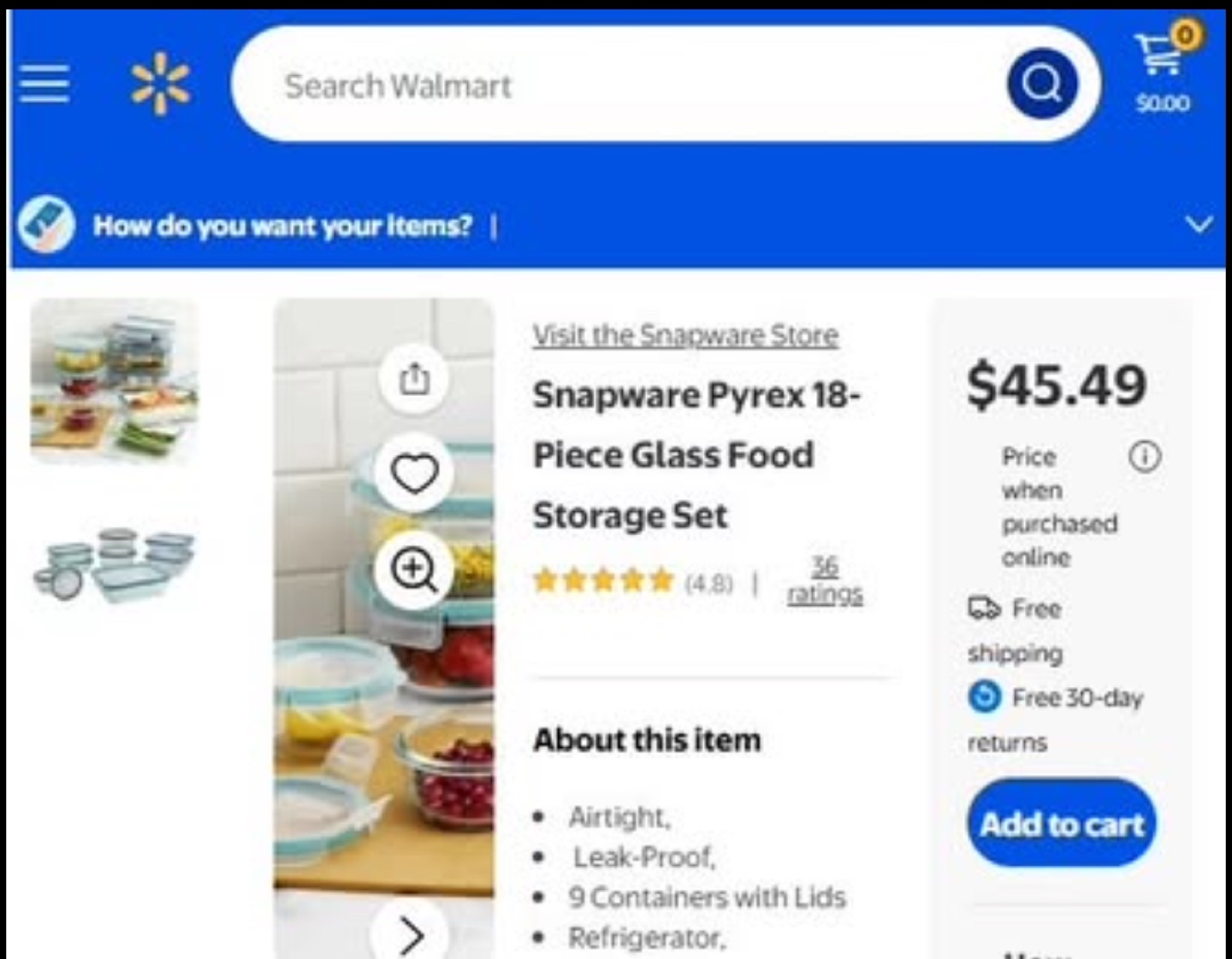 Snapware Pure Pyrex Glass 18-Piece Food Storage Set - photo 5
