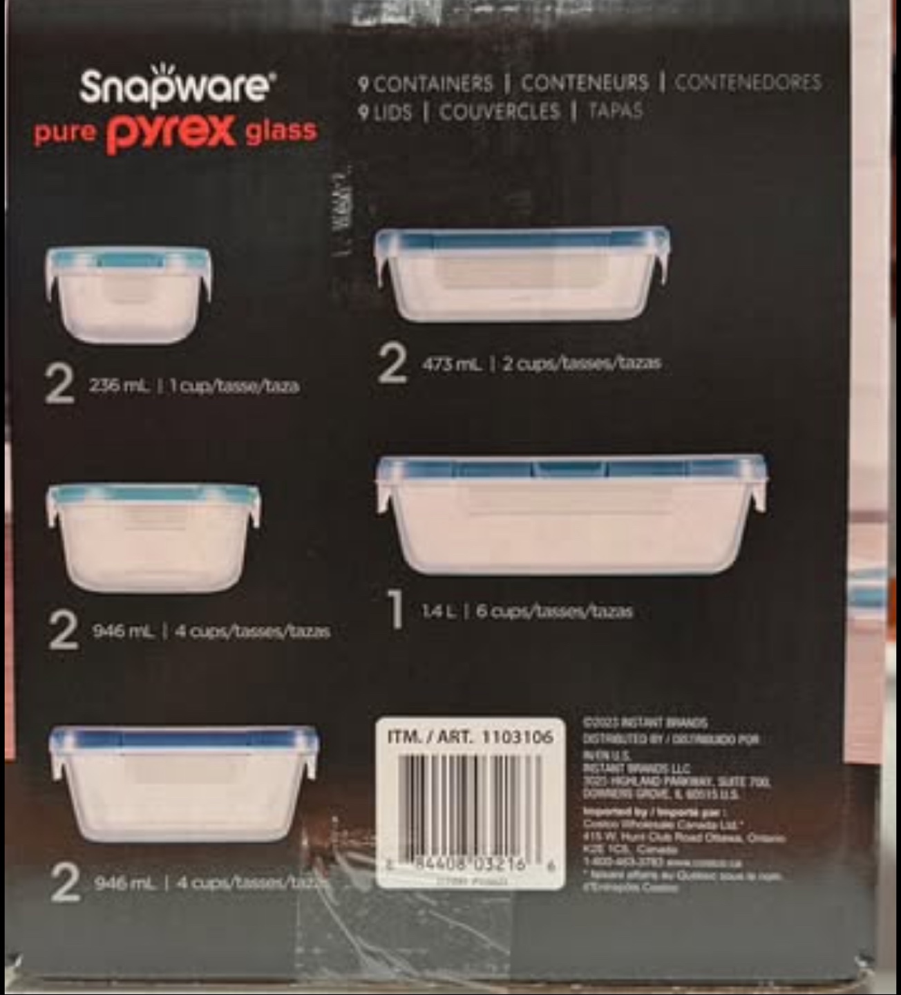 Snapware Pure Pyrex Glass 18-Piece Food Storage Set - photo 4