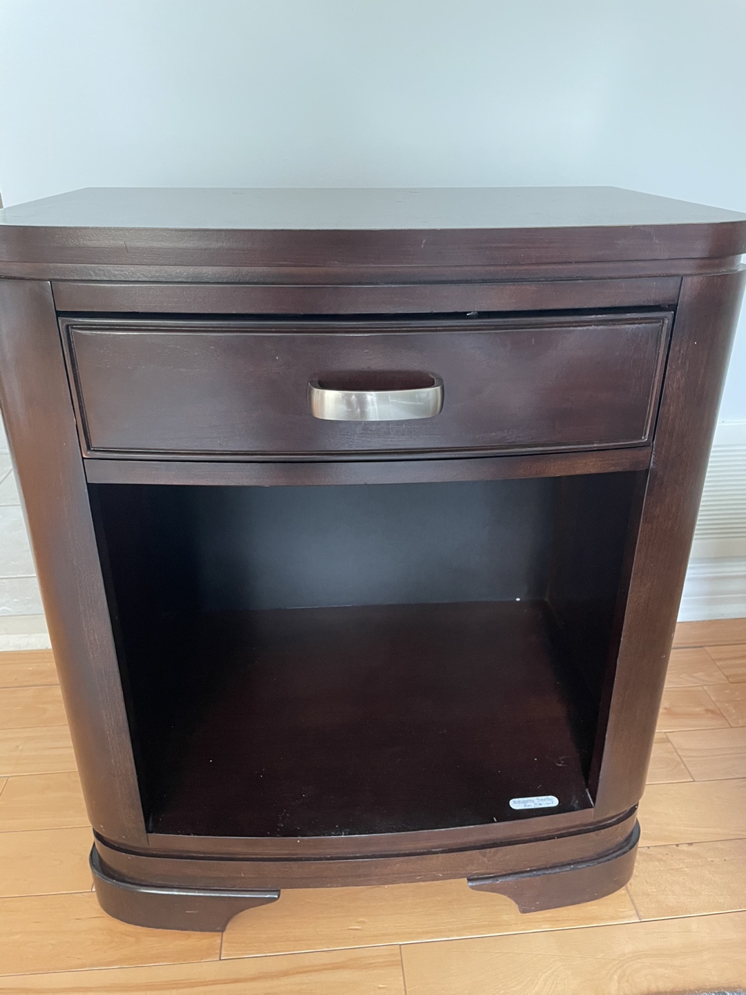 Dark Brown One Drawer Nightstand