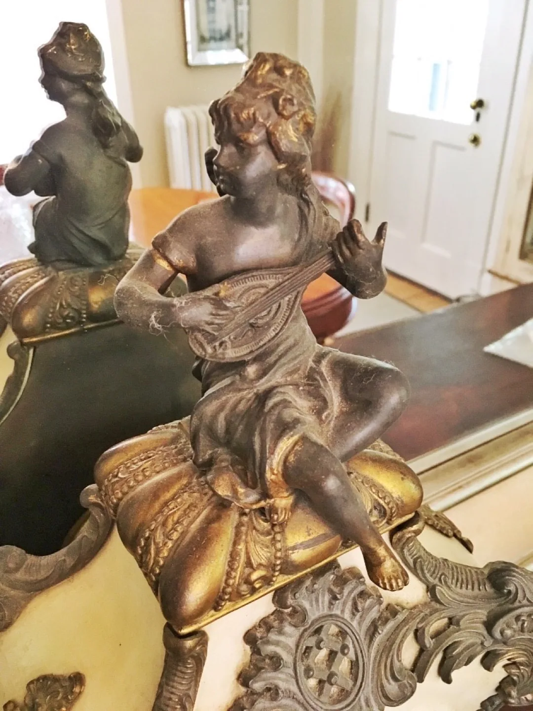 ⭐️1898, F. Kroeber Clock Co. antique French-style mantel clock⭐️ image indicator(8)