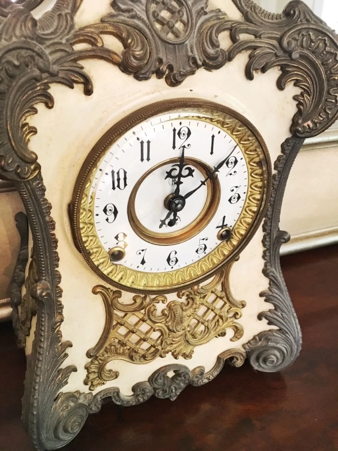 ⭐️1898, F. Kroeber Clock Co. antique French-style mantel clock⭐️ image indicator(3)