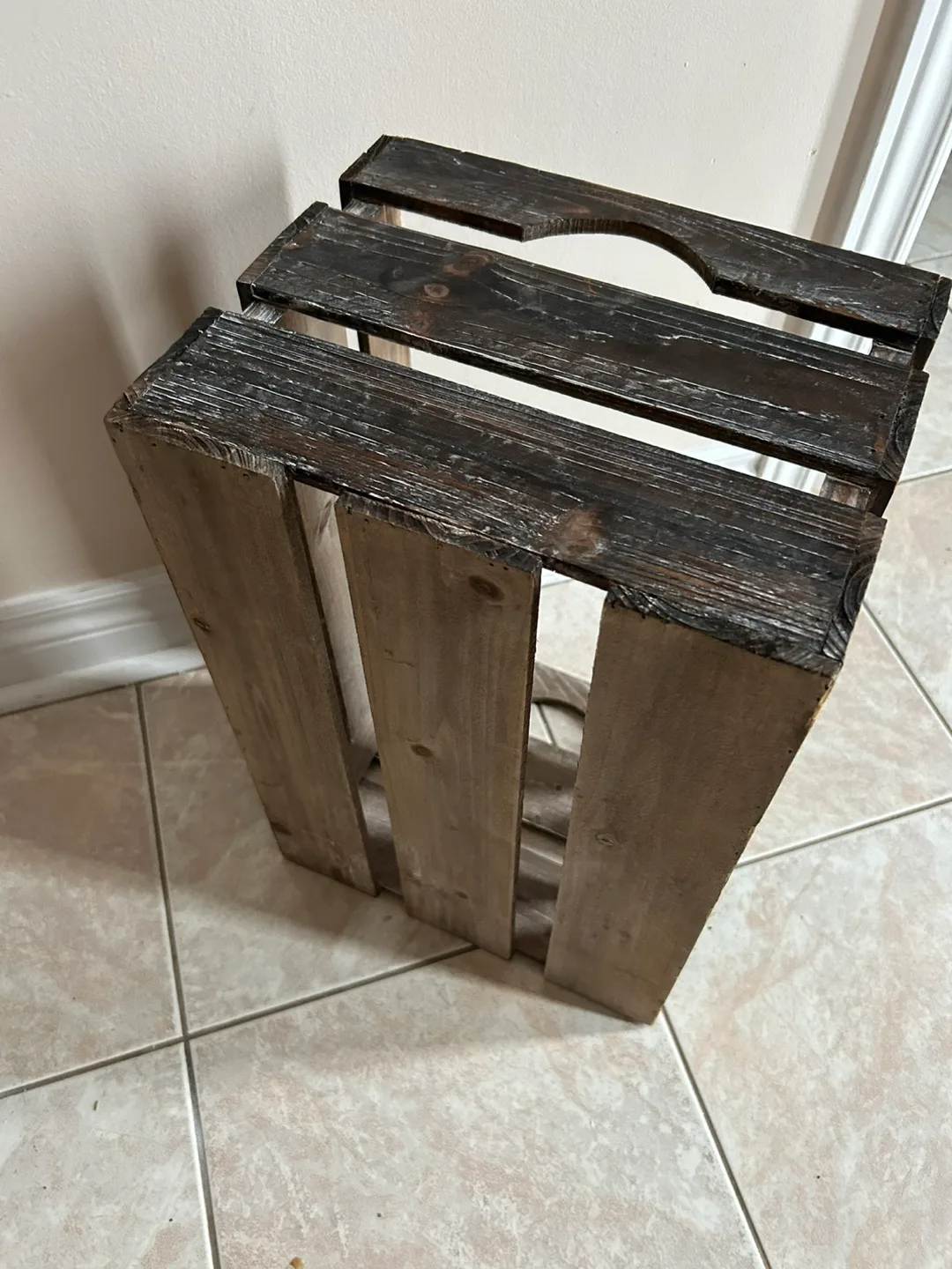 Rustic Wooden Laundry Crate image indicator(2)