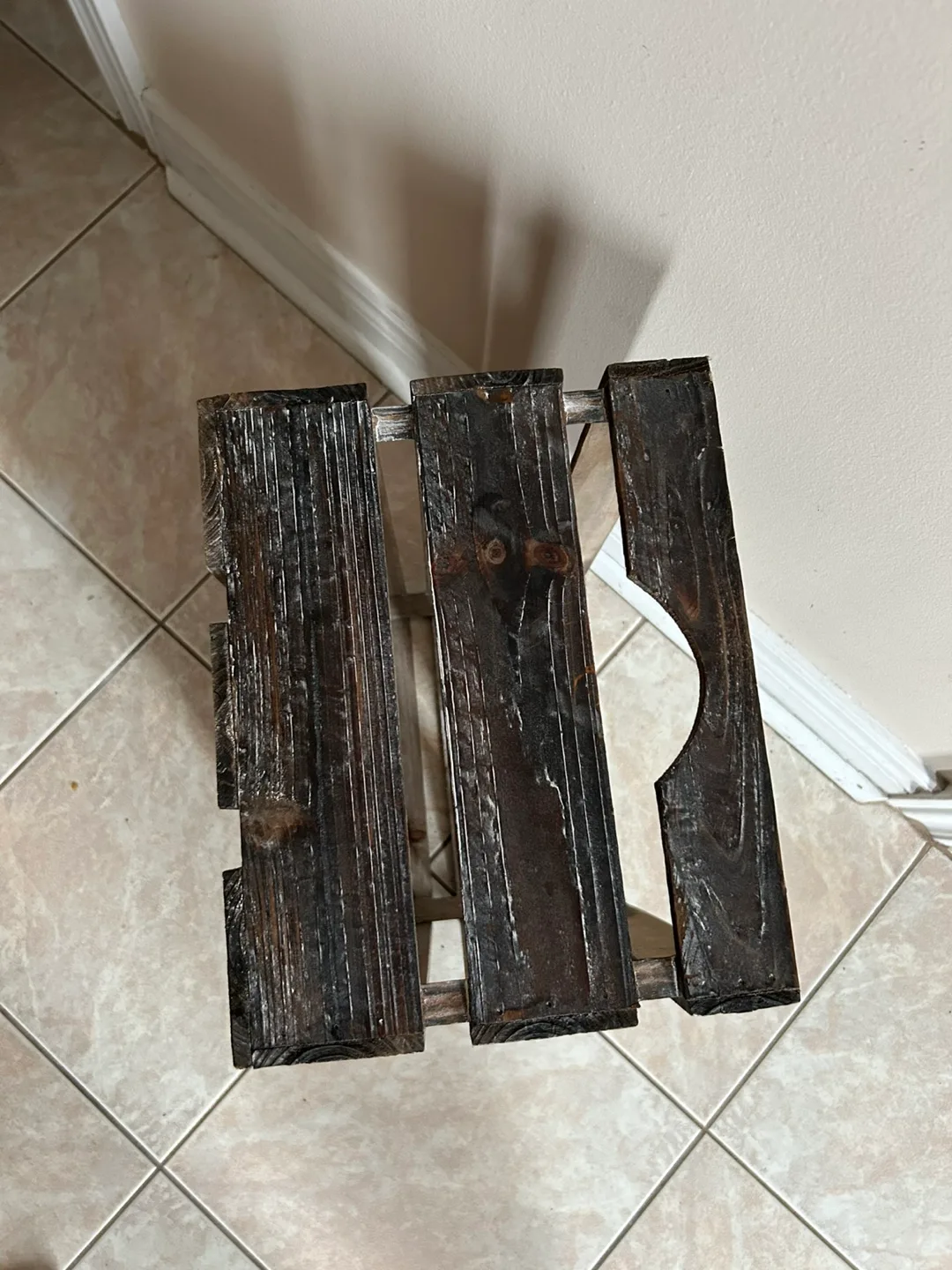 Rustic Wooden Laundry Crate image indicator(4)