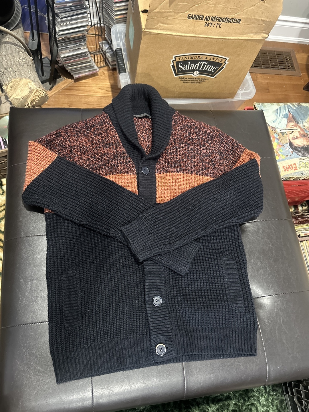 Men's Knit Cardigan Sweater
