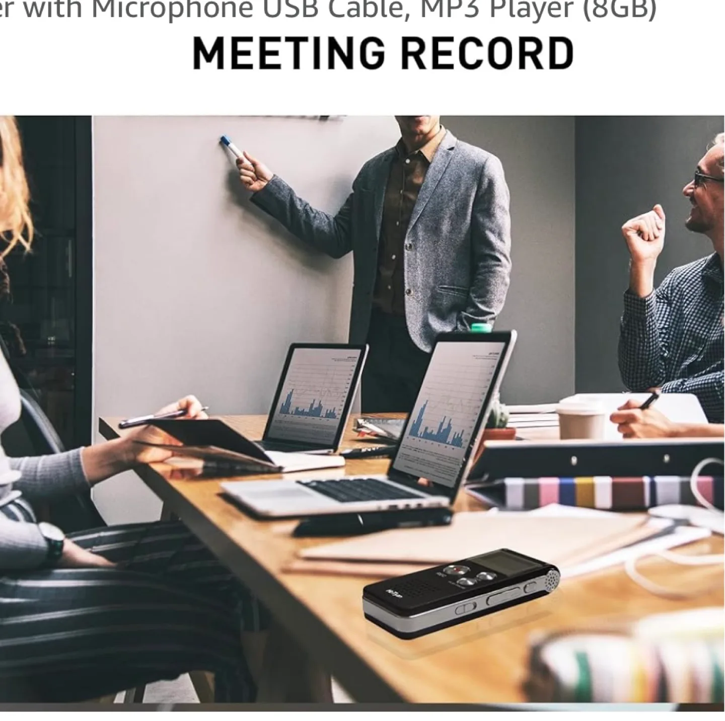 Hotuyan 8GB Digital Voice Recorder MP3 Player image indicator(2)