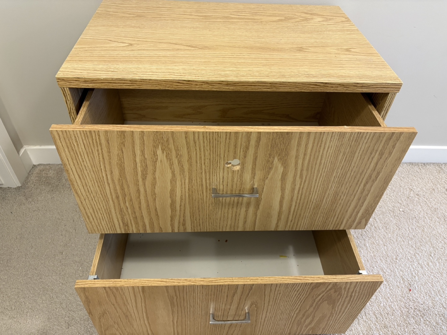 Two-Drawer Wooden Filing Cabinet - photo 2
