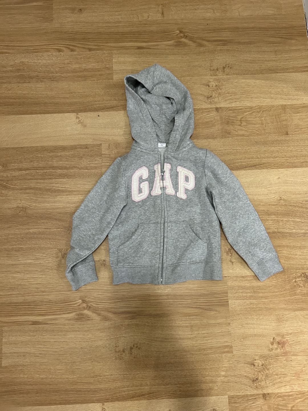 Girls' Grey GAP Zip-Up Hoodie