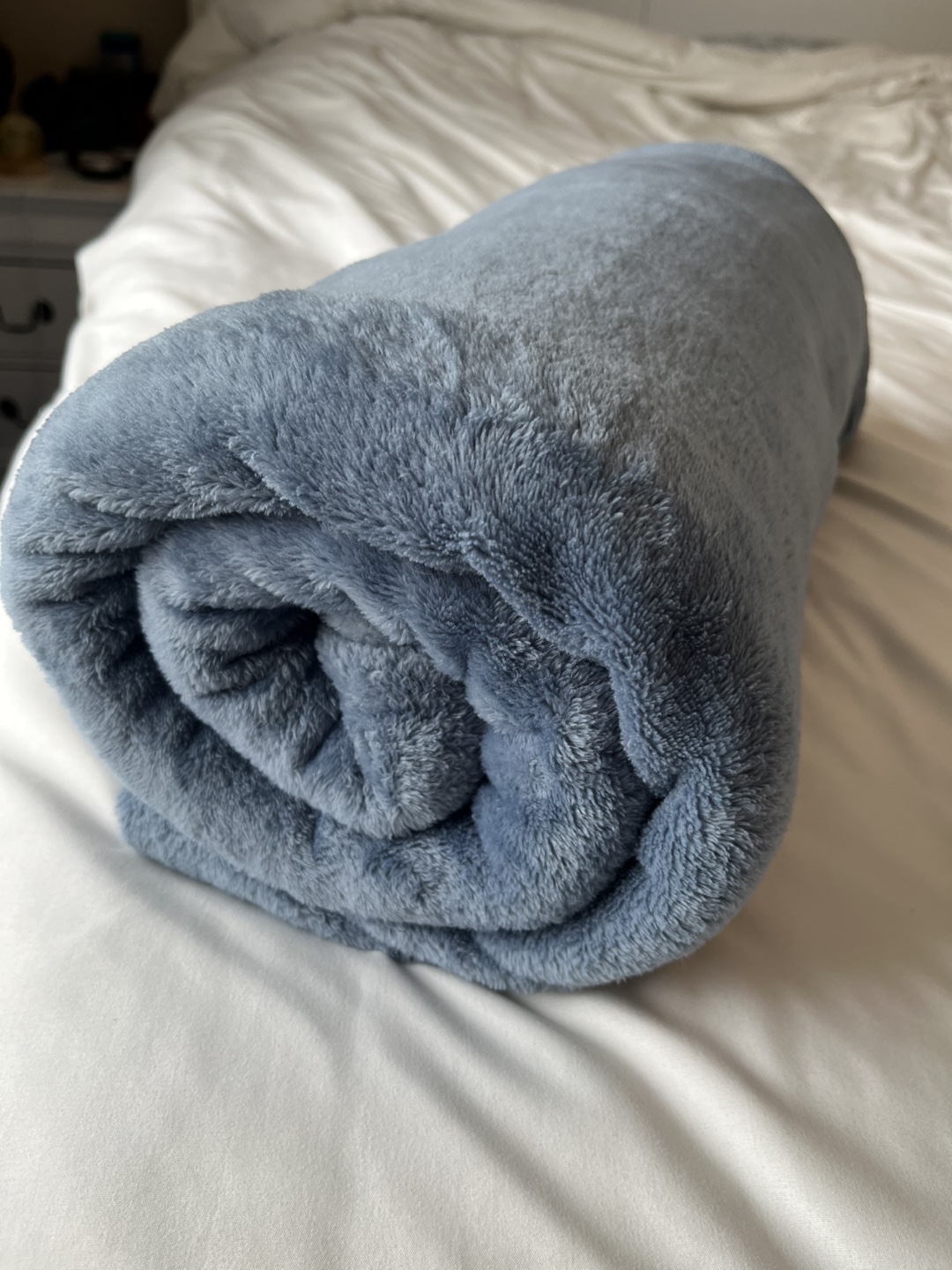 Soft Plush Fleece Blanket - Grey Blue - photo 3