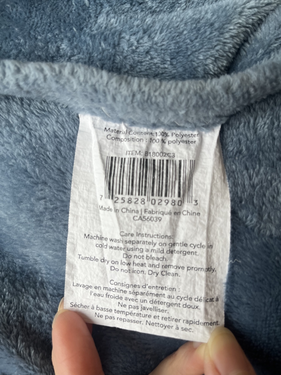 Soft Plush Fleece Blanket - Grey Blue - photo 2