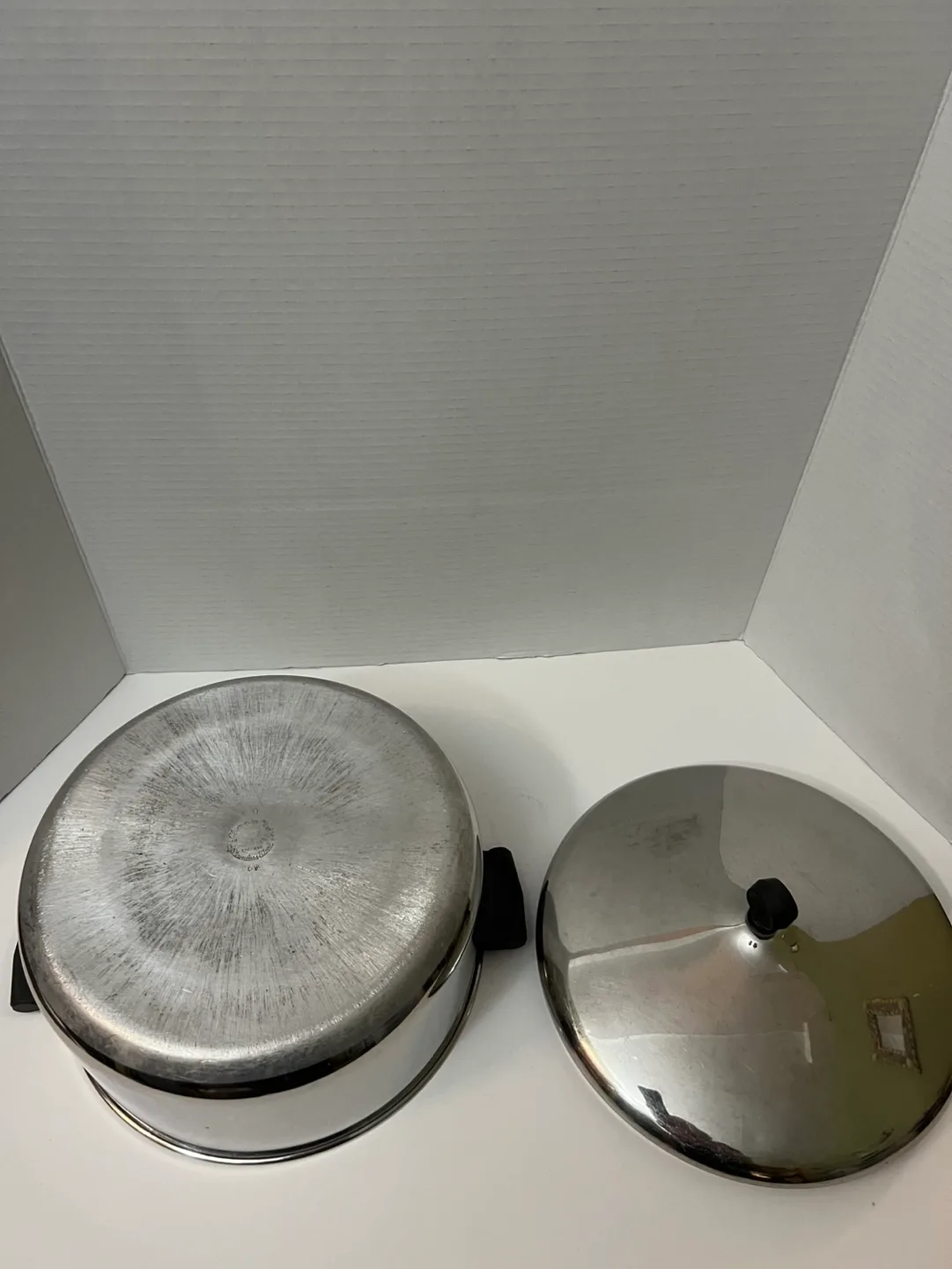 Vintage Farberware Stainless Steel Stock Pot with Lid image indicator(6)