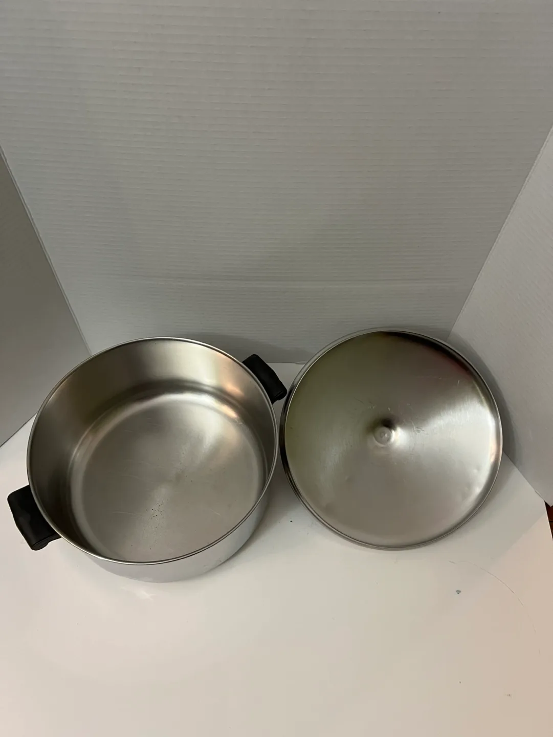 Vintage Farberware Stainless Steel Stock Pot with Lid image indicator(5)