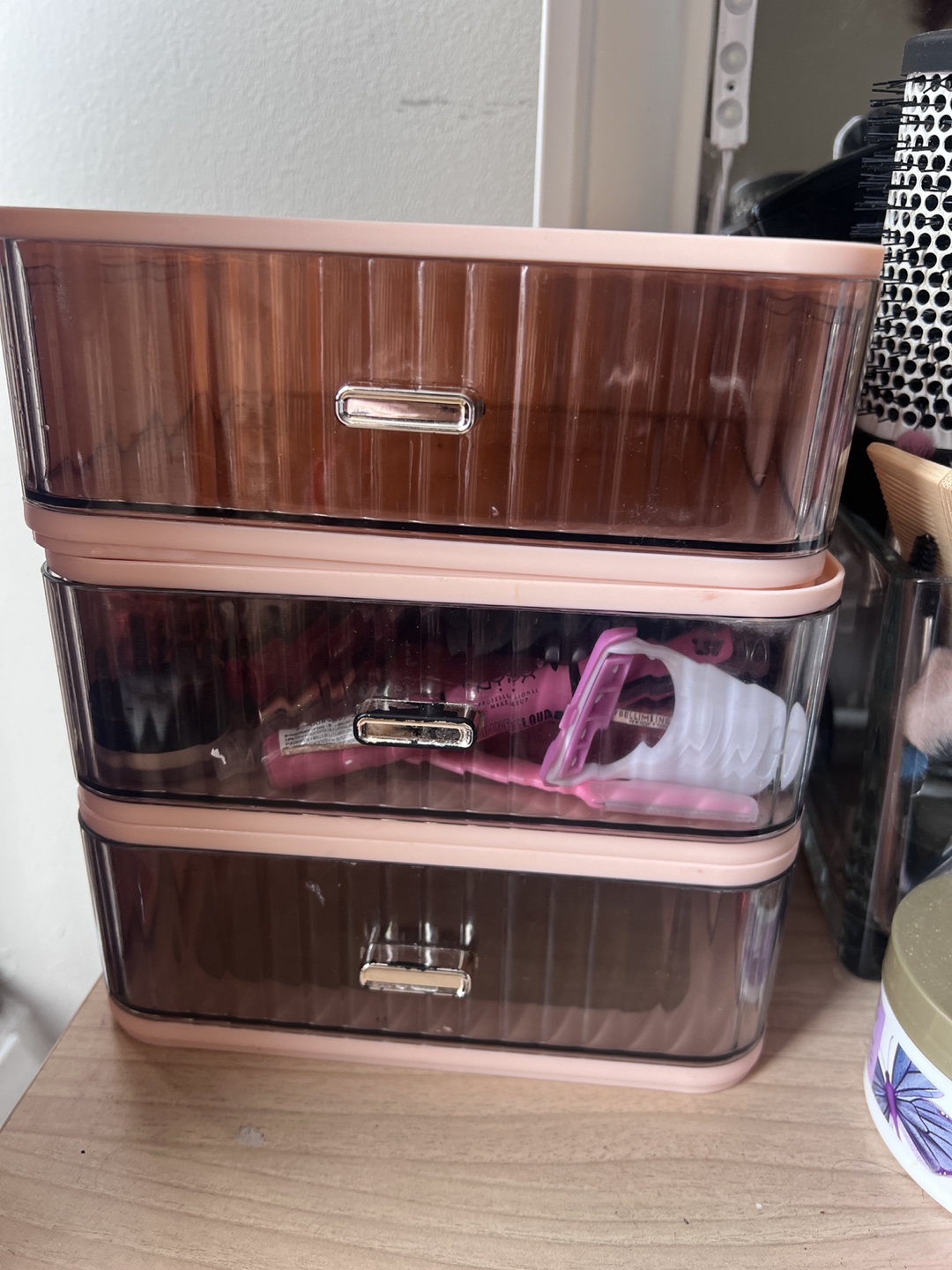 Three-Drawer Makeup Organizer