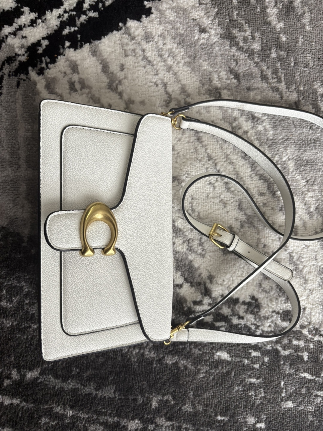 Coach White Leather Crossbody Bag