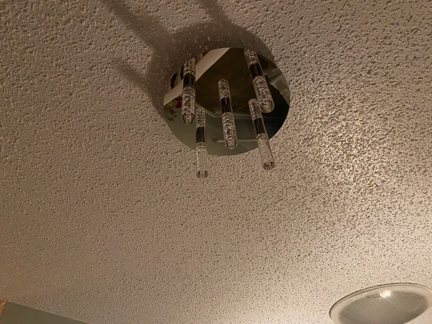 Modern Chrome Flush Mount Ceiling Light Fixture image indicator(2)