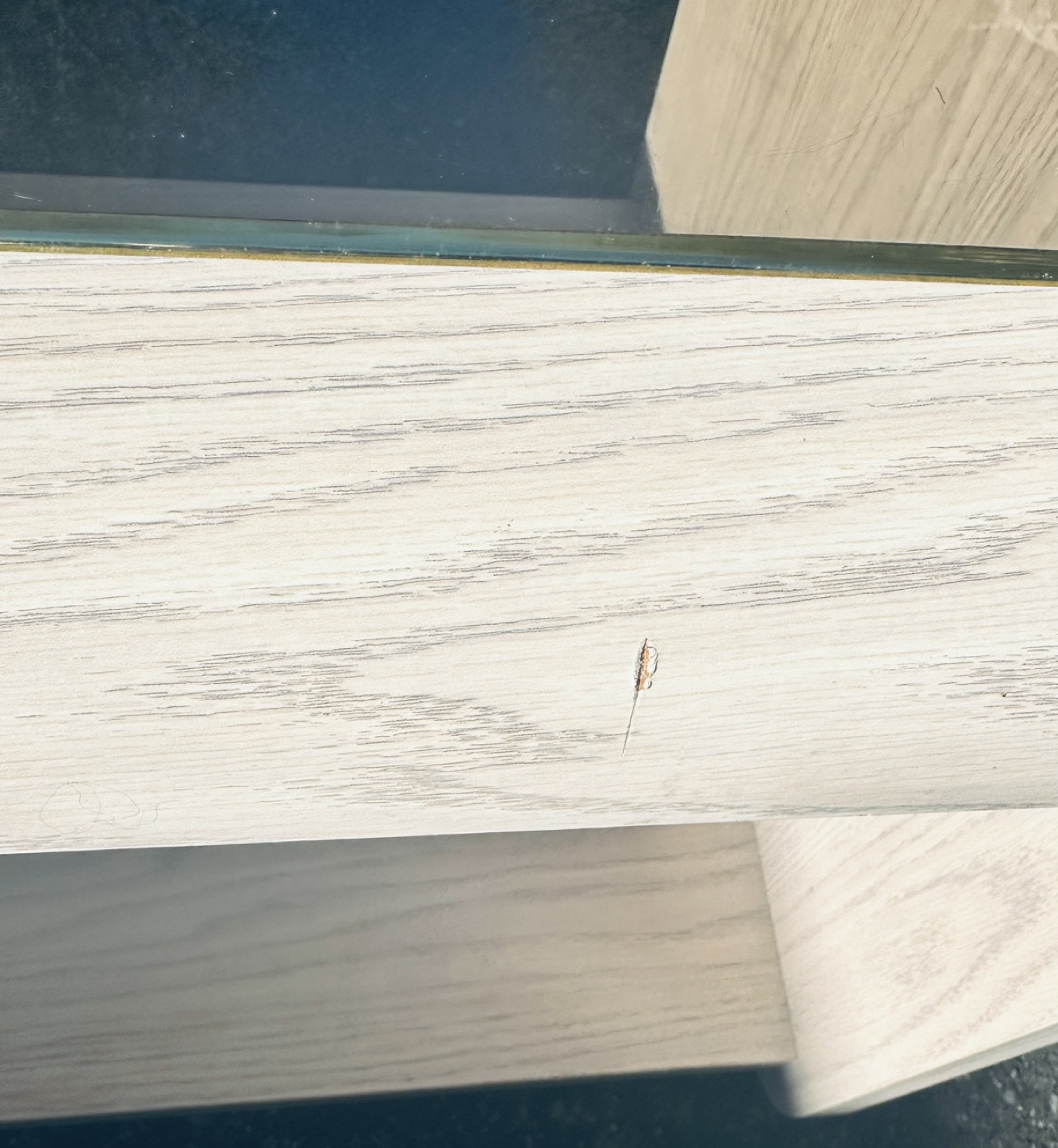 Palliser End Table - Light Wood with Glass Top - photo 3