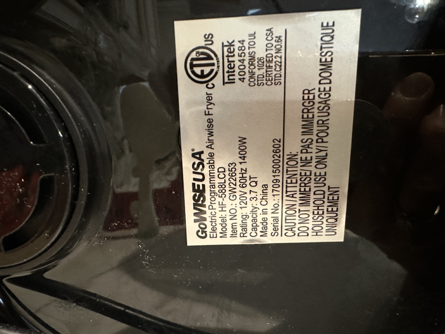 GoWiseUSA 3.7 QT Programmable Air Fryer - photo 2