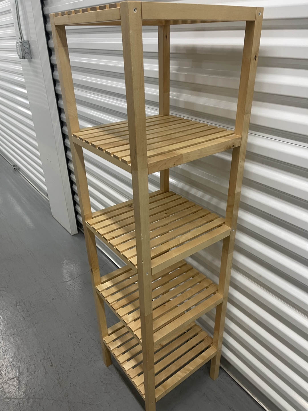 IKEA Wooden 5-Shelf Storage Rack